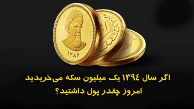 اگر سال ۱۳۹۴ یک میلیون سکه طلا می‌خریدید امروز چقدر پول داشتید؟
