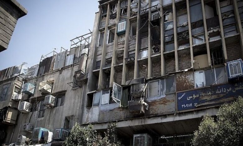 وضعیت ۱۱ ساختمان در بازار تهران بحرانی است