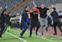 خوشحالی جالب اوسمار ویرا پس از گل چهارم پرسپولیس