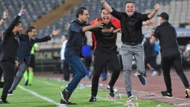 خوشحالی جالب اوسمار ویرا پس از گل چهارم پرسپولیس