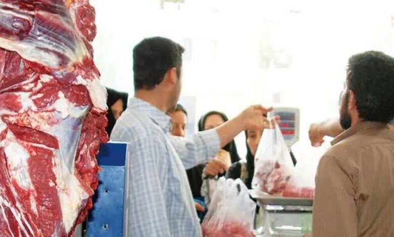 توزیع گوشت قرمز