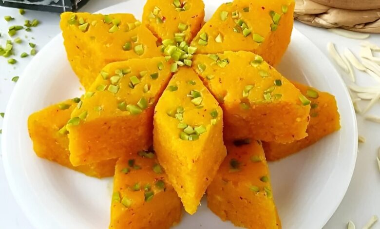 طرز تهیه لوز زعفرانی