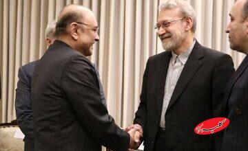 تصاویر خاص از دیدار لاریجانی با رئیس‌جمهور پاکستان + عکس