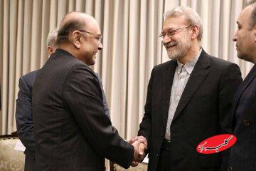 تصاویر خاص از دیدار لاریجانی با رئیسجمهور پاکستان + عکس