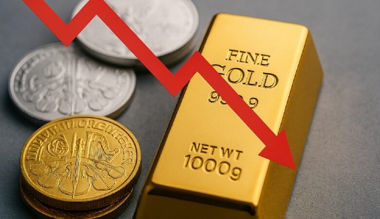سقوط ناگهانی قیمت طلا
