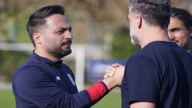 حضور مربی تیم ملی فوتبال در تمرین نوجوانان