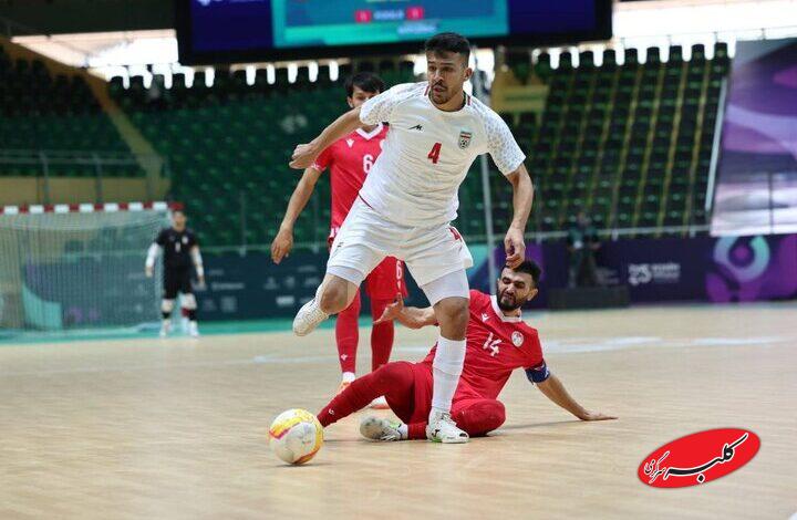 خلاصه بازی فوتسال ایران مقابل تاجیکستان + لینک دانلود فیلم