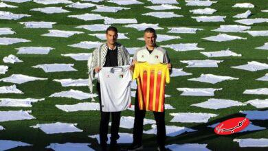 ۴۰۰ تیشرت سفید در بارسلونا؛ ادای احترام به فوتبالیستهای شهید فلسطینی