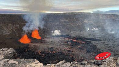 فوران پروانهای آتشفشان هاوایی وایرال شد! +ویدیو