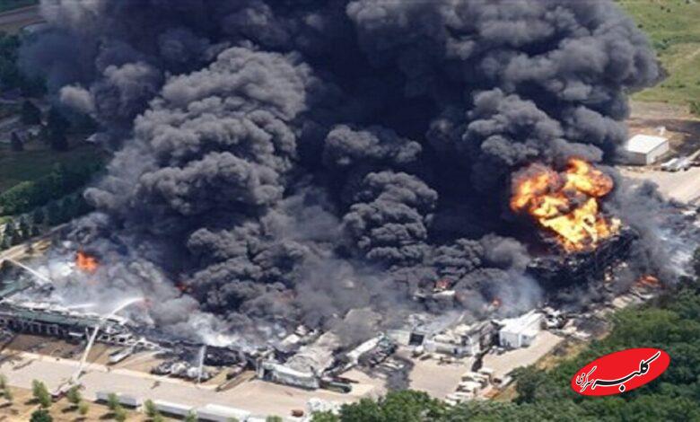 لحظه انفجار تانکر شیمیایی در کارخانه سیدنی! +ویدیو