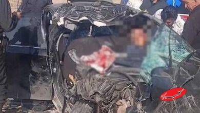 اولین ویدیو از صحنه تصادف همسر معاون رئیس‌جمهور/ لاستیک خودروی تارا ترکیده بود!