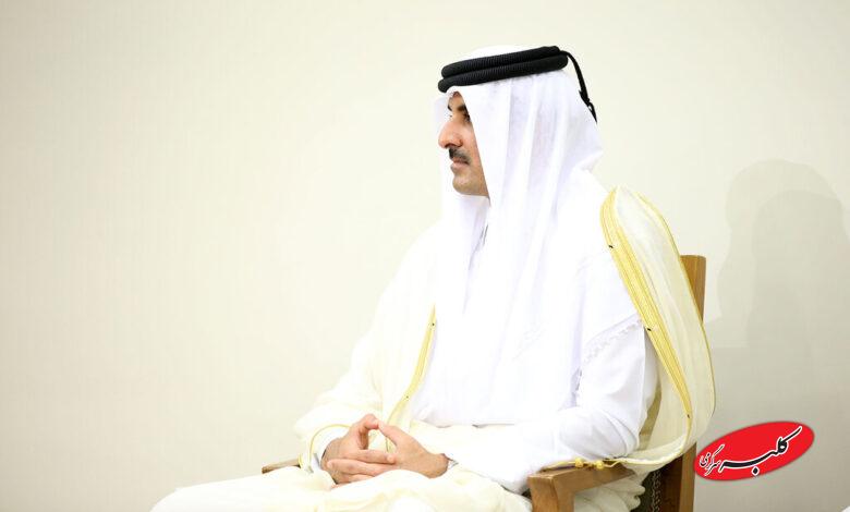 رهبر انقلاب و شیخ تمیم امیر قطر