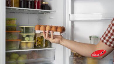 گذاشتن غذا در یخچال - تخم مرغ