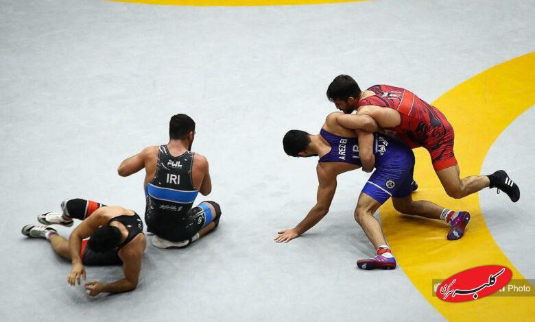 تصاویر تمرینات تیم ملی کشتی آزاد