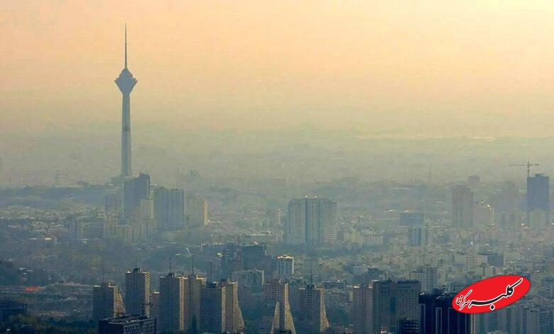 گرد و غبار در تهران - گرد و خاک در تهران - آلودگی هوا - تهران