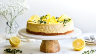 چیز کیک لیمویی