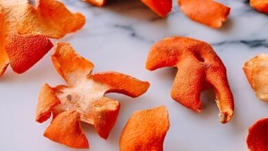 پوست نارنگی خشک شده