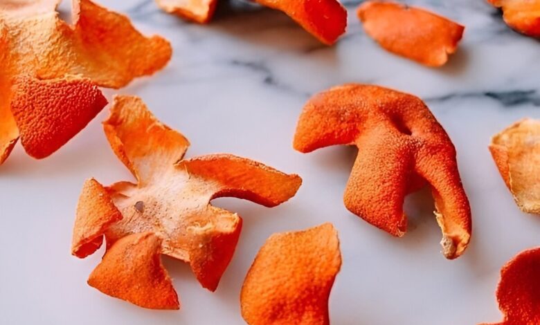 پوست نارنگی خشک شده