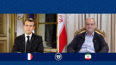 پزشکیان - مکرون