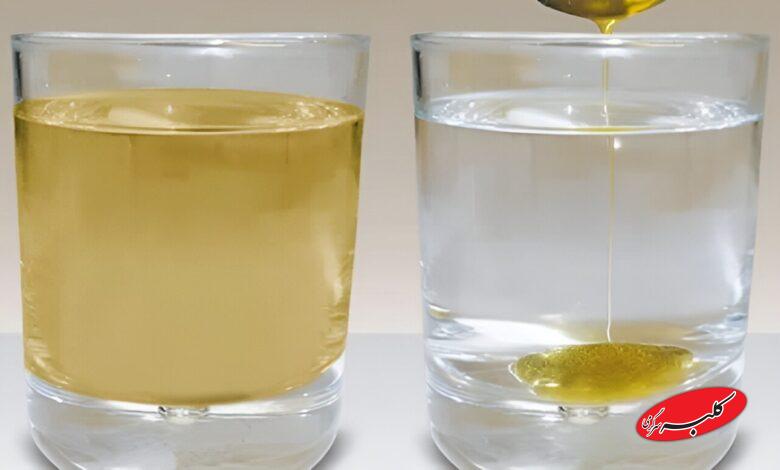 تست عسل طبیعی با آب سرد