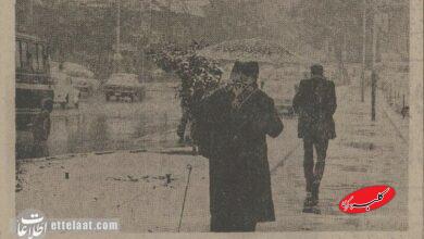 اولین برف پاییز ۵۰ سال پیش تهران