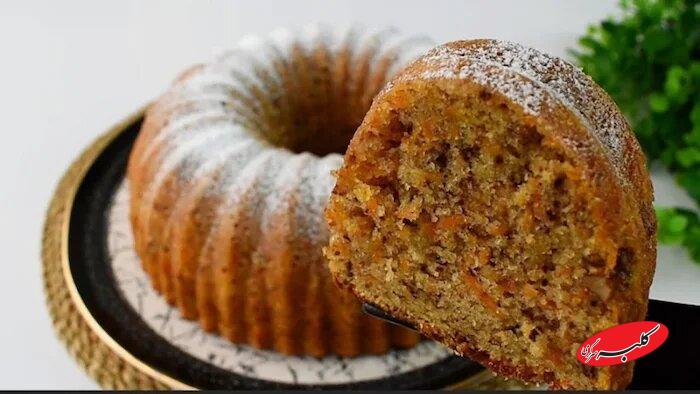 کیک هویج و گردو