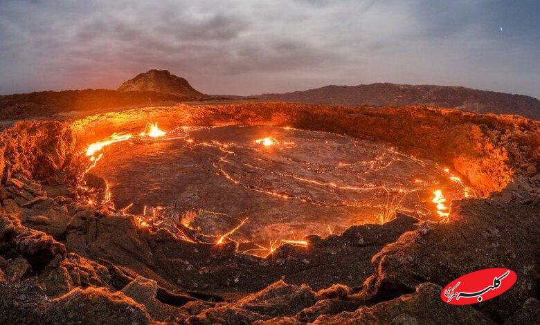 رودخانهای از گدازههای داغ