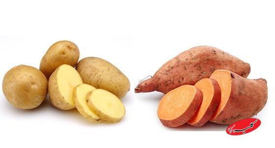 سیب زمینی شیرین و زرد