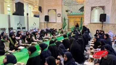 محفل انس با قرآن دختران نوجوان در امامزاده صالح فرحزاد