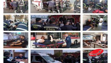 حضور اورژانس تهران در مراسم تشییع ۳۰۰ شهید گمنام