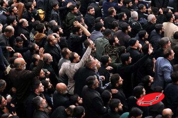 ثبت تصویر خاص در حسینیه امام خمینی از رهبری + عکس