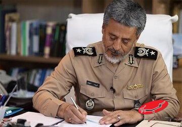 پیام دریادار سیاری خطاب به فرمانده نیروی دریایی ارتش+جزئیات