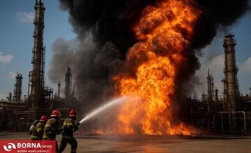 آتشسوزی در شرکت پالایش نفت پارسیان ایوانکی/ آمار مفقودان و مصدومان
