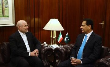 تصویر خاص از دیدار قالیباف با همتای پاکستانی