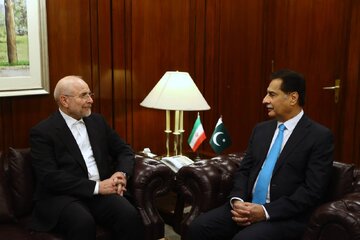 تصویر خاص از دیدار قالیباف با همتای پاکستانی