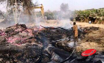 آتش سوزی در خط انتقال آب؛ ماجرا چیست؟