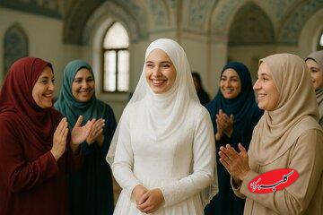 عروسی در مسیر اذان؛ روایت یک ازدواج متفاوت در دل مسجد!