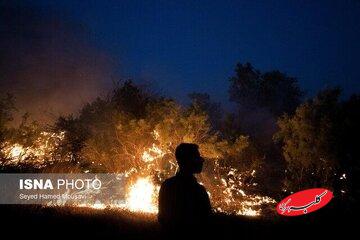آتش سوزی گسترده در جنگلهای جاده چالوس/ درخواست محیطزیست برای اعزام فوری بالگرد