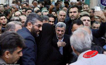 حضور چهرهها در مراسم ختم خواهر احمدینژاد + عکس