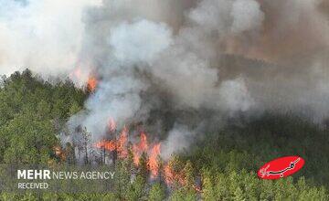 آتشسوزی گسترده در جنگلهای شمال کشور/ اعزام سه هلیکوپتر اطفای حریق برای نخستینبار