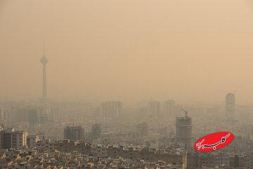 وضعیت قرمز هوای تهران برای پنجمین روز/ ۳ منطقه بنفش شد