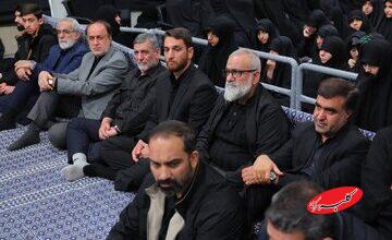 تصاویری از عزاداری در حسینیه امام خمینی/ لاریجانی و قالیباف هم بودند/ تیپ متفاوت سردار قاآنی/ نقدی هم آمد