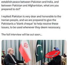 لاریجانی: آماده اعطای «کارت سفید» به پاکستان برای صلح با هند و افغانستان هستیم