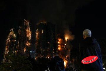 افزایش شمار جان باختگان آتشسوزی مهیب هنگکنگ