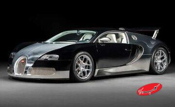 حراج بوگاتی ویرون با بدنه آینه‌ای