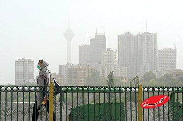 وضعیت قرمز هوای ۲۴ ایستگاه تهران