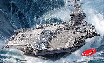 چرا ناو هواپیمابر سنگین در دریا واژگون نمیشود؟