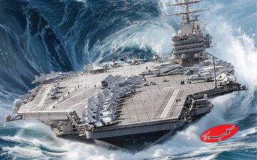 چرا ناو هواپیمابر سنگین در دریا واژگون نمیشود؟