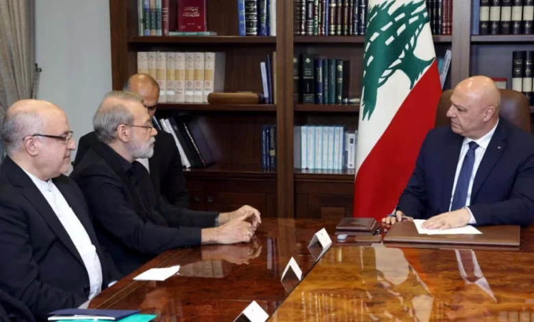 جوزف عون و علی لاریجانی