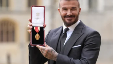 دیوید بکهام نشان شوالیه